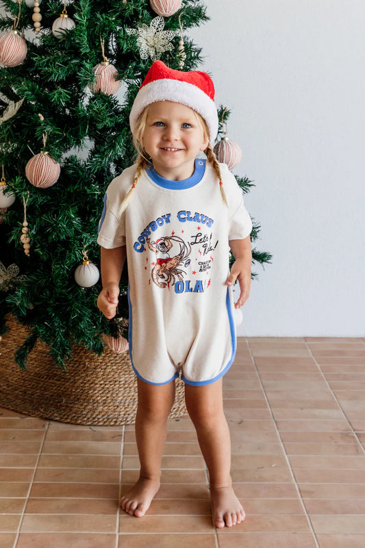 Cowboy Claus Mini Romper