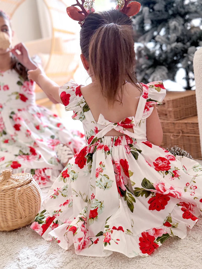 Faith Christmas Rose Dress