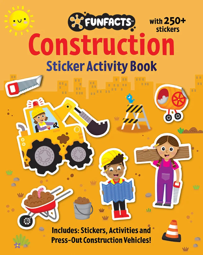 Fun Facts - Sticker Activity Book - Construction