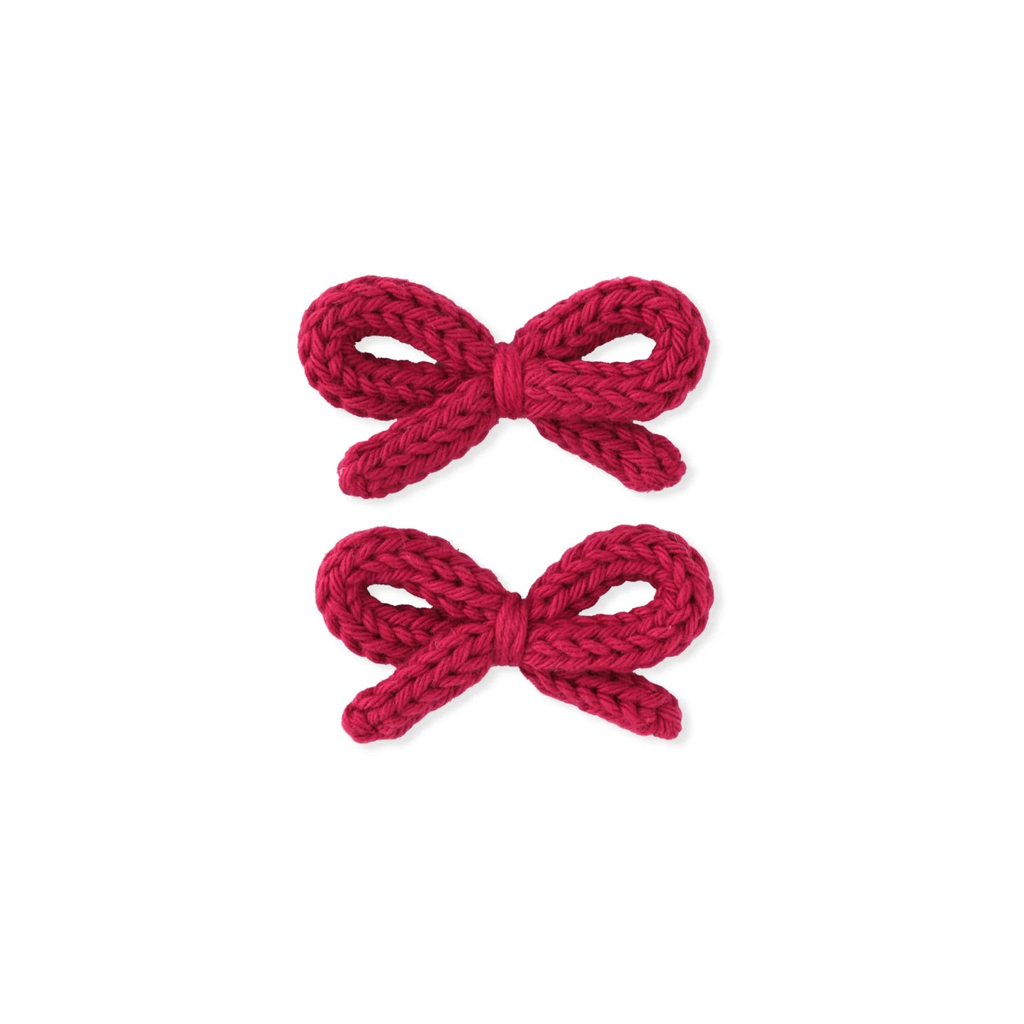 Crochet Ribbon Pigtail Set Merry Berry
