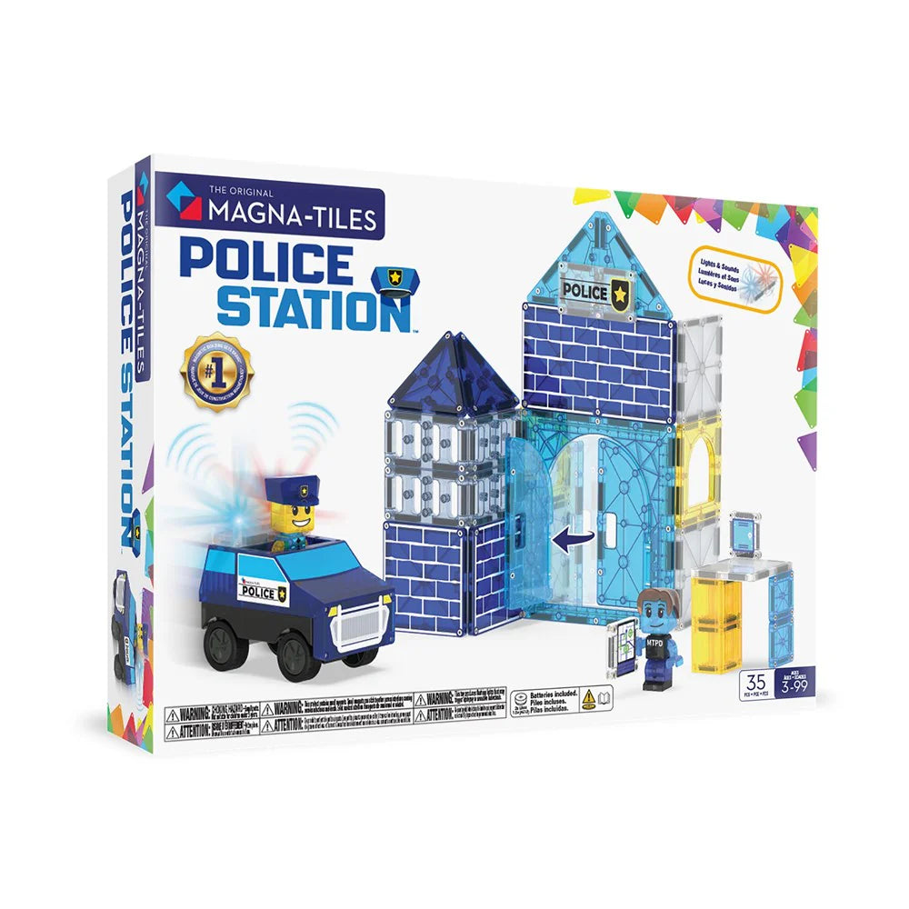 Police Station 35-Piece Magnetic Construction Set