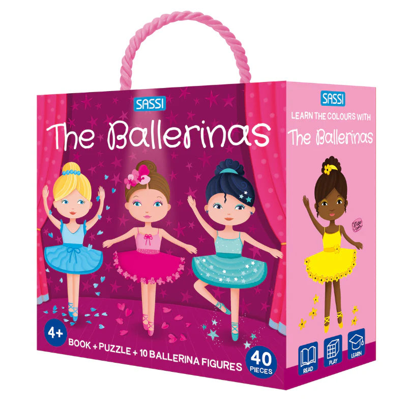 3D Puzzle & Book Set Learn Colours Ballerina