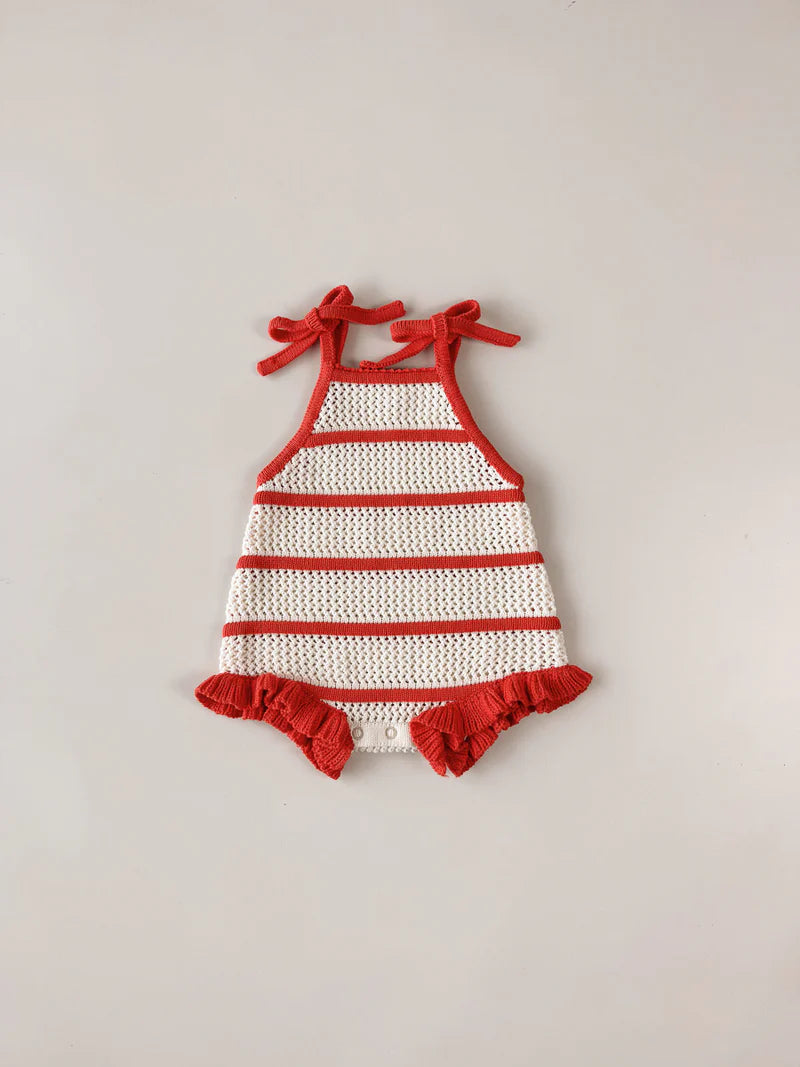 Crochet Knit Cotton Romper