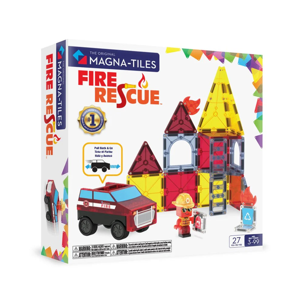 Fire Rescue 27-Piece Magnetic Construction Set