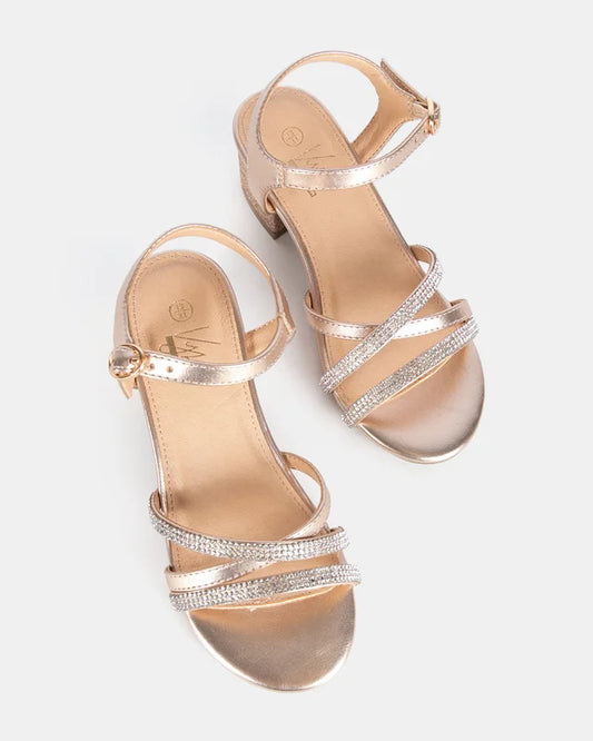 Kiki Block Heel Gold