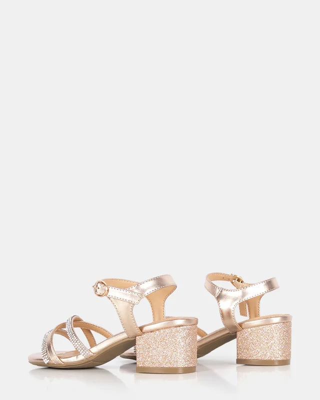 Kiki Block Heel Gold