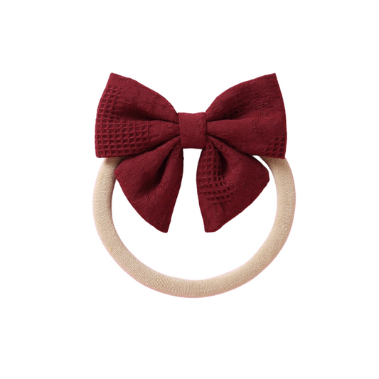 Bonnie & Harlo - Textured Bow Headband Christmas