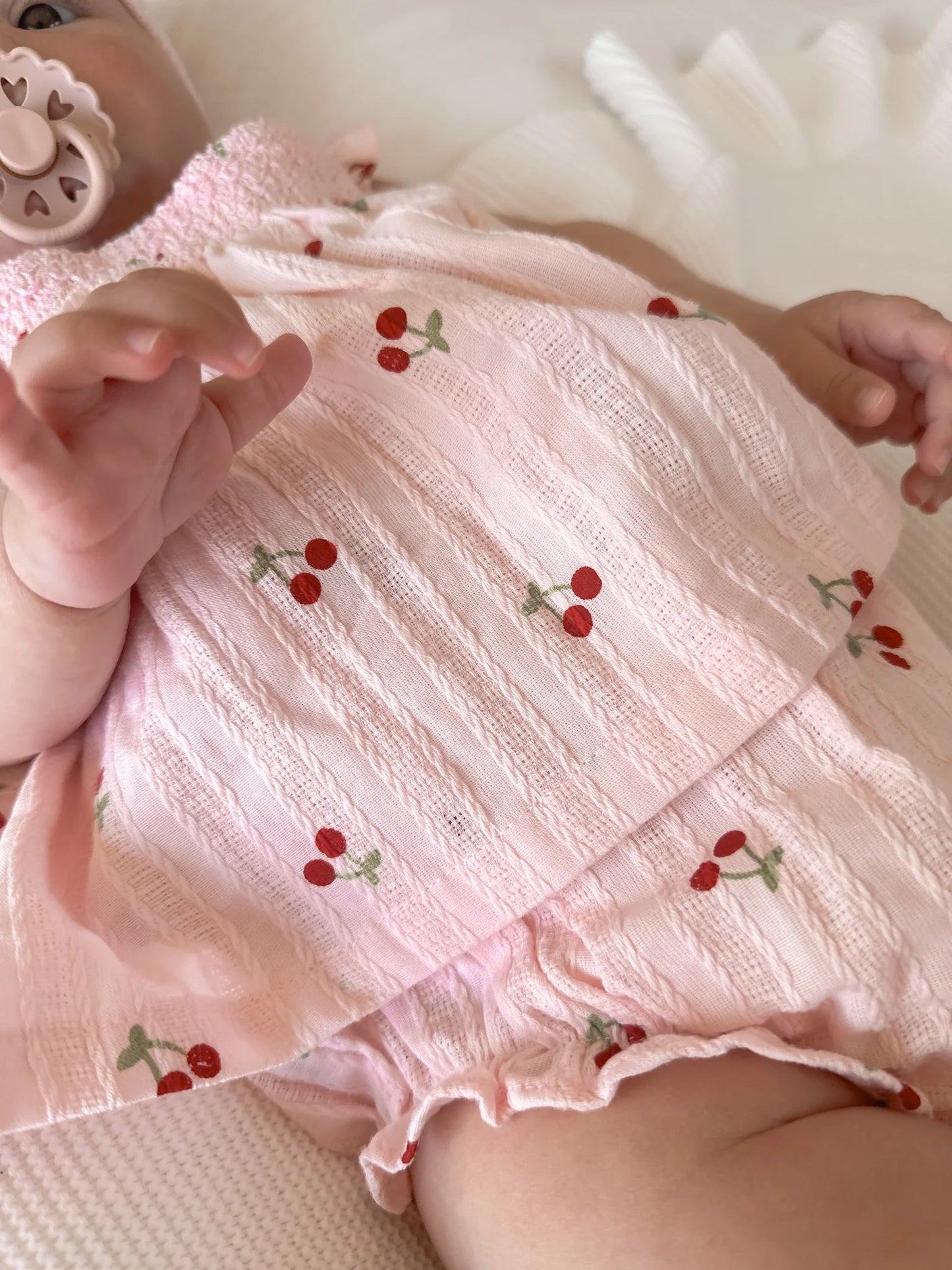 Pink Cherry Romper