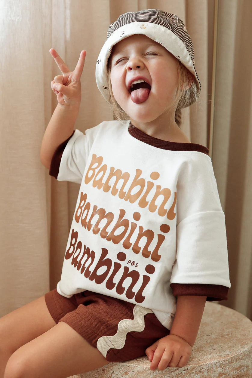 Squiggle Shorts Chocolate Crinkle