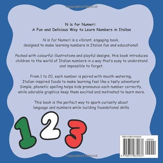 N is for Numeri: A Fun & Delicious Way to Learn Numbers in Italian