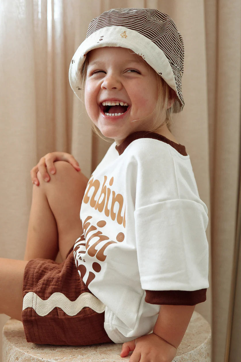 Squiggle Shorts Chocolate Crinkle