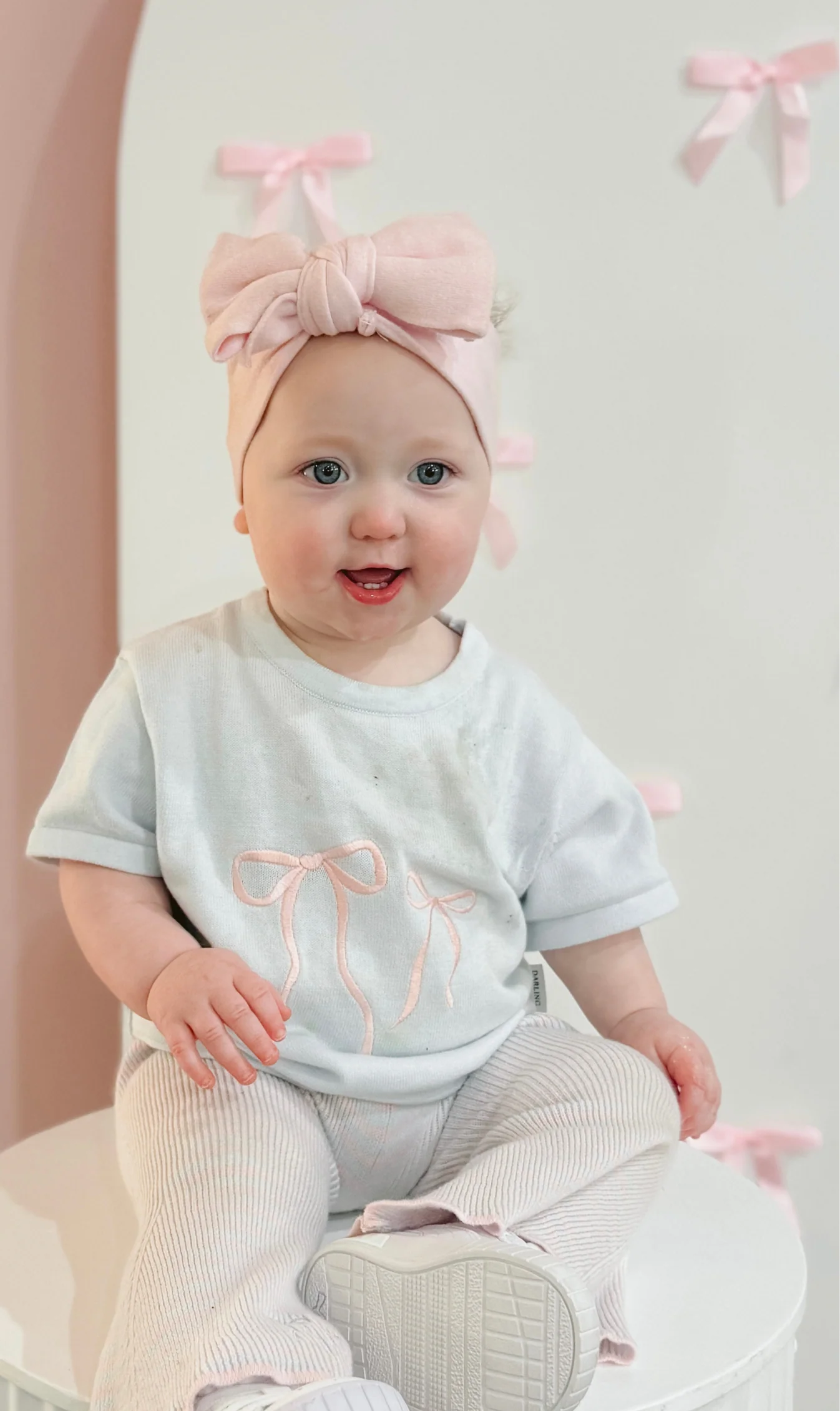 Cotton Candy Bow Tee Floss