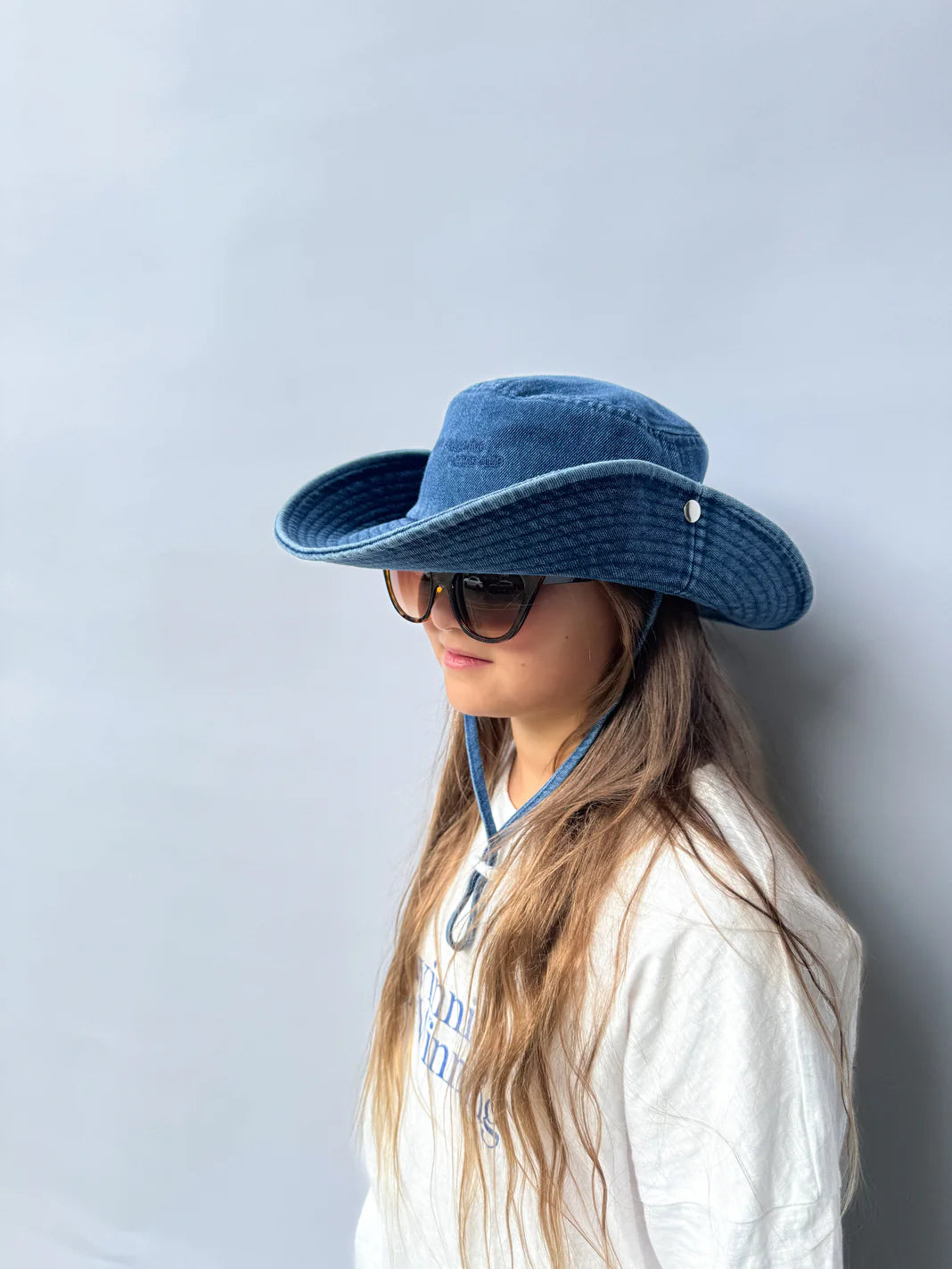 Cowboy Bucket Hat Denim Blue
