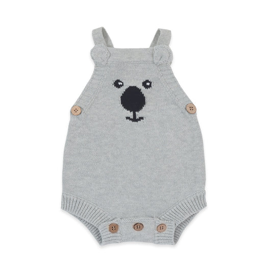 Grey Koala Knit Romper