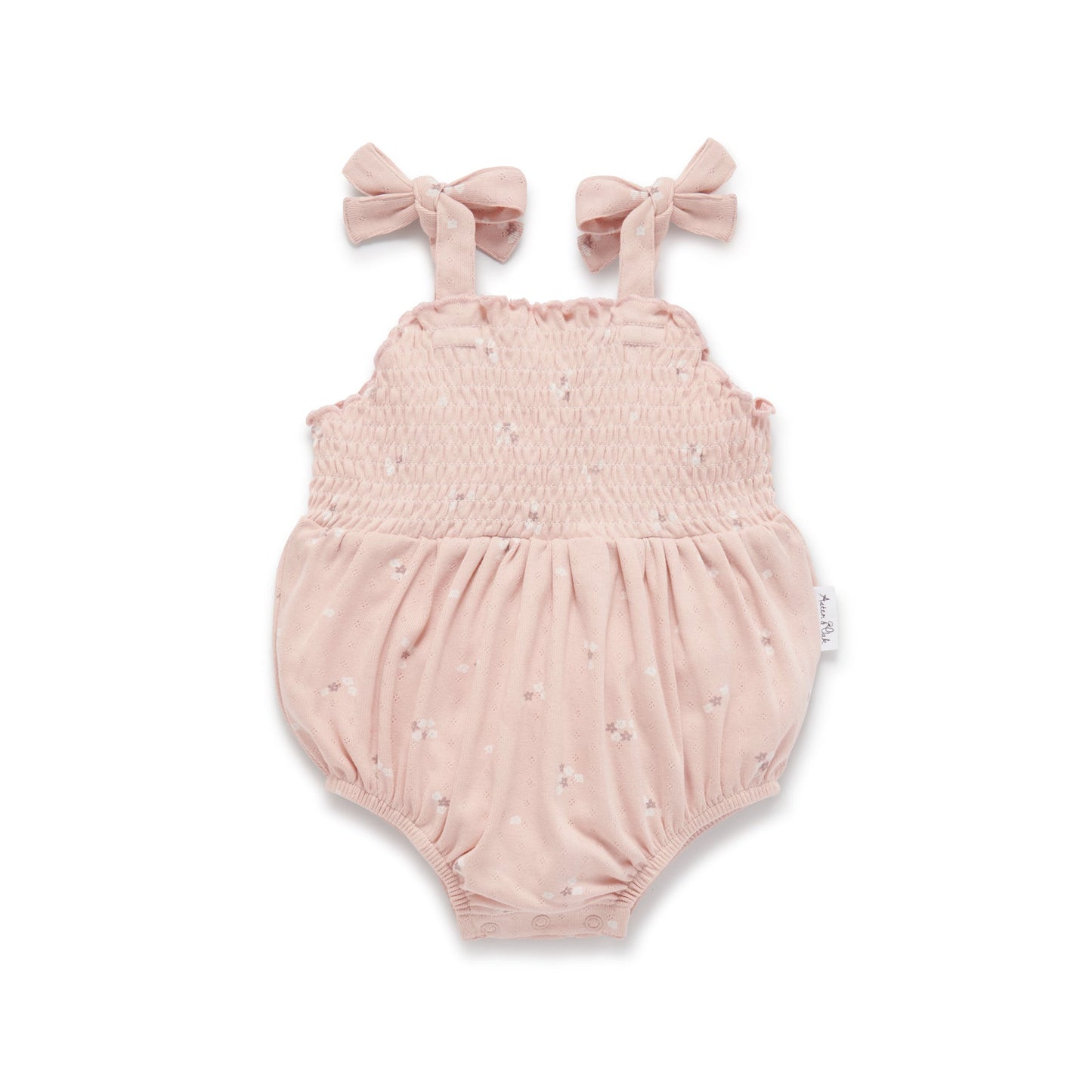 Aster & Oak - Petal Pointelle Tie Romper