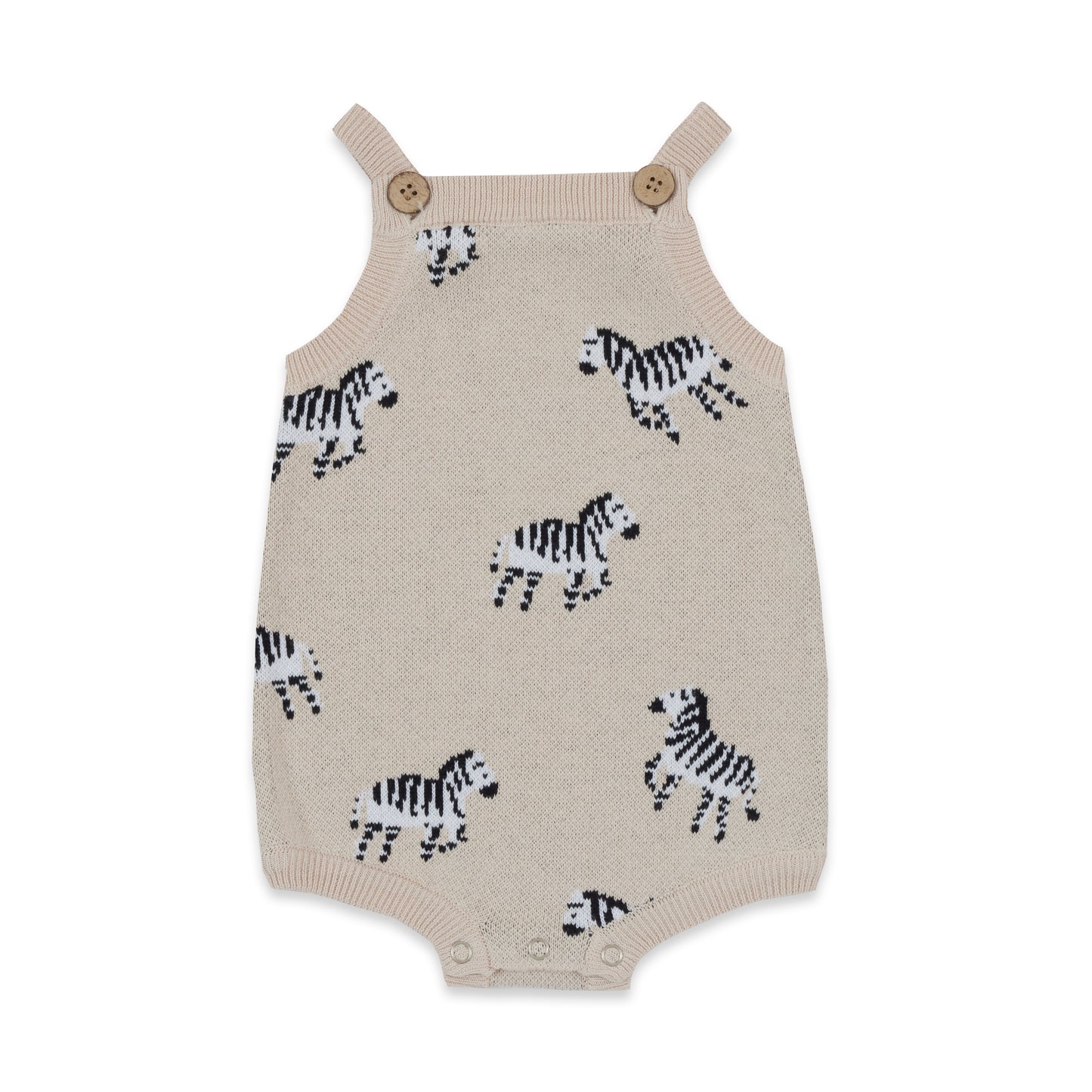 Zebra Knit Romper