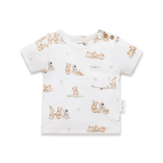 Aster & Oak - Teddy Picnic AOP Tee