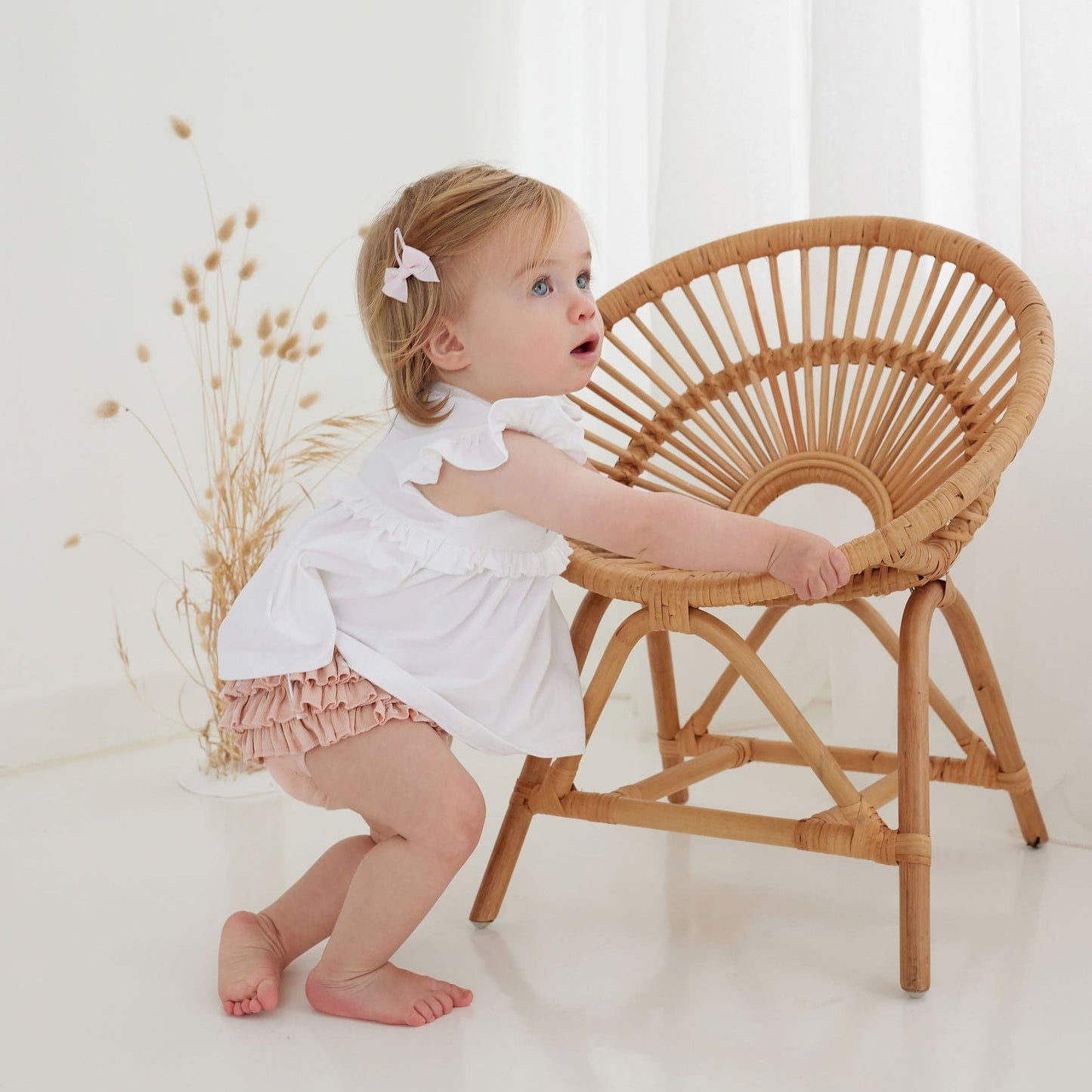 Aster & Oak - Petal Pointelle Ruffle Bloomers