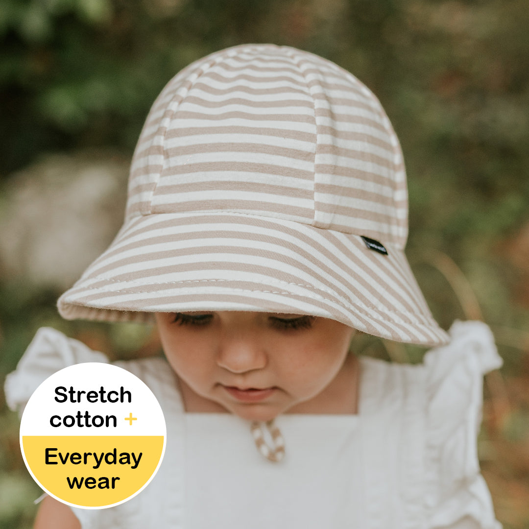 Bedhead - Toddler Bucket Sun Hat - Natural Stripe