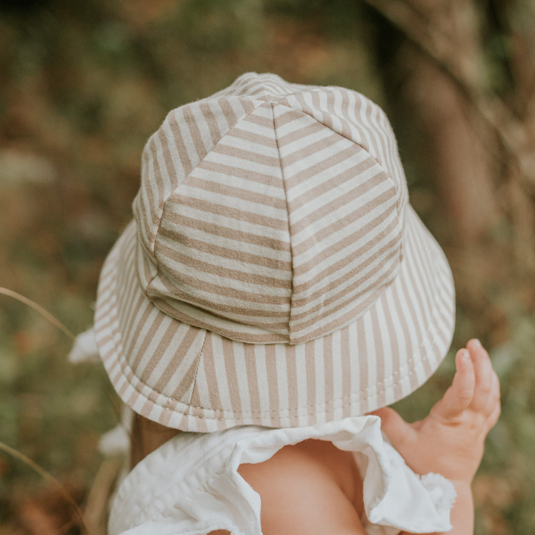 Bedhead - Toddler Bucket Sun Hat - Natural Stripe