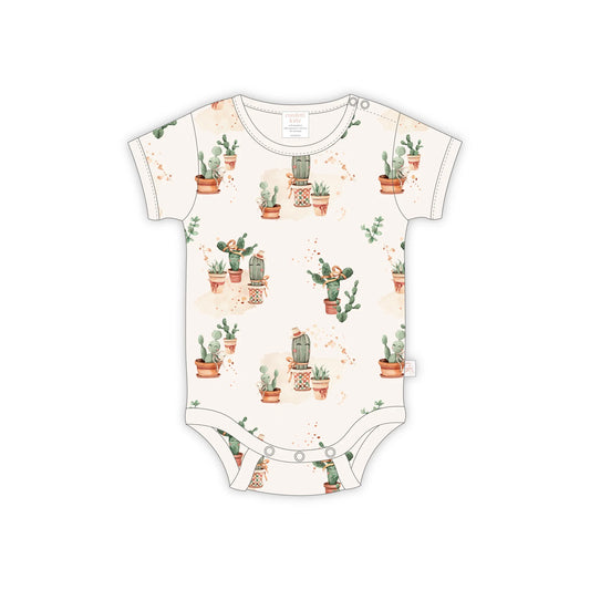 Bamboo Bodysuit Happy Cactus