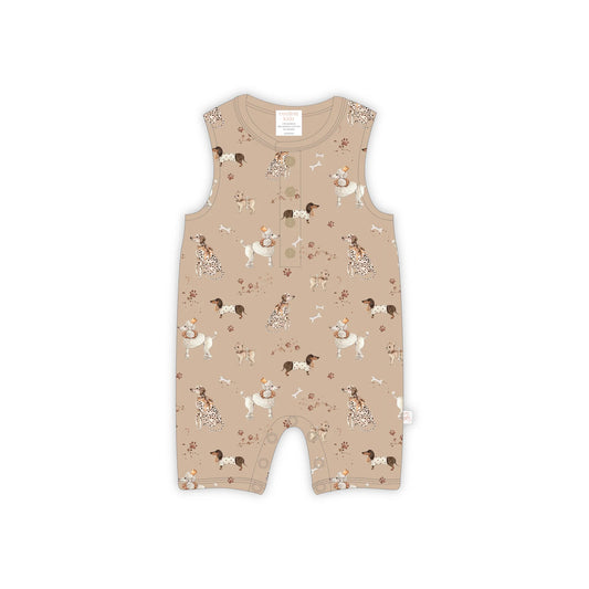 Sleeveless Romper Show Pups