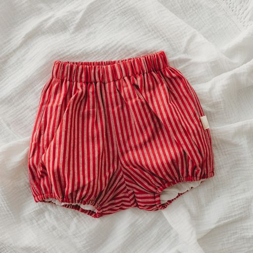 Sweet Child of Mine - Linen Bloomers - Red Stripe