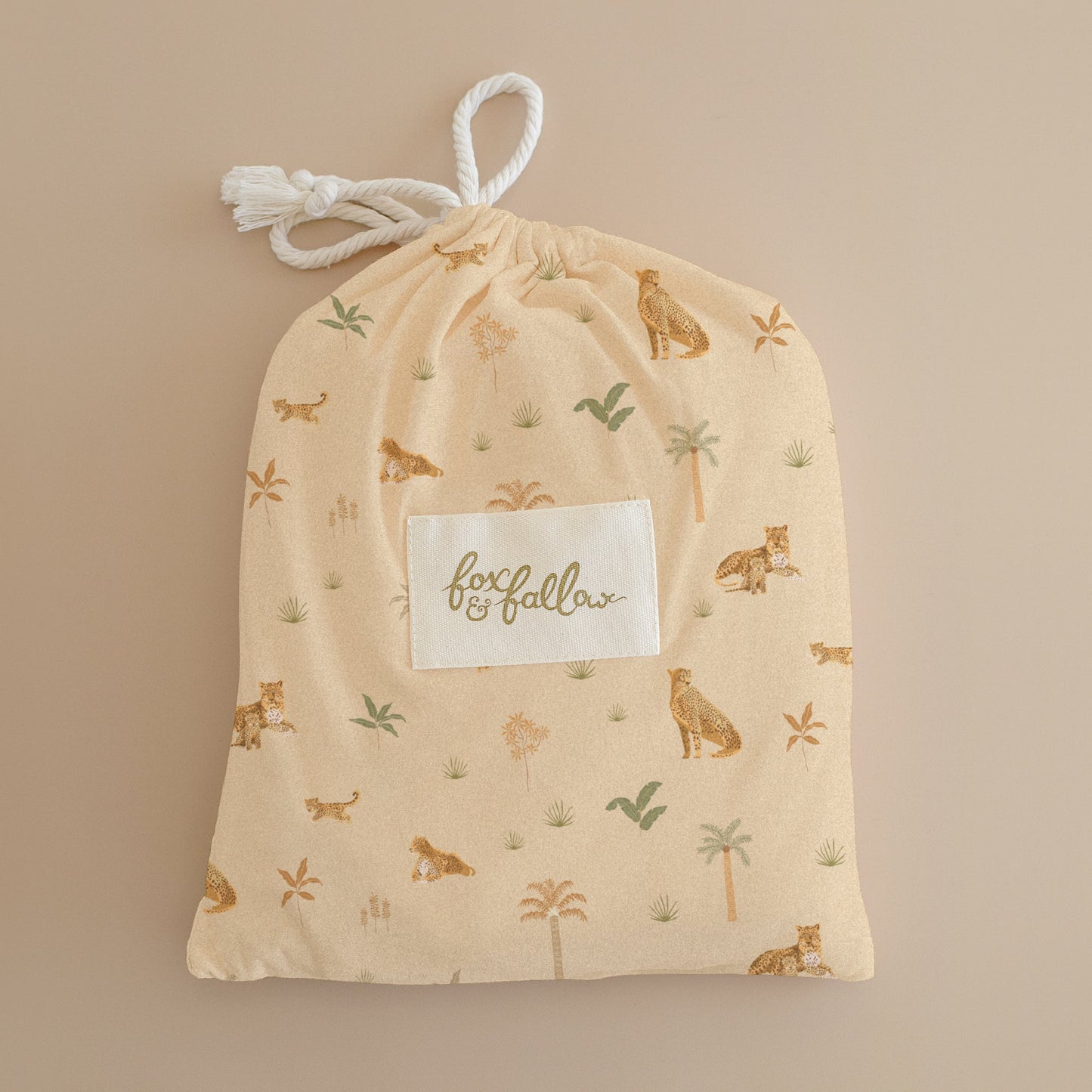 Fox & Fallow - Little Leopards Organic Fitted Cot Sheet