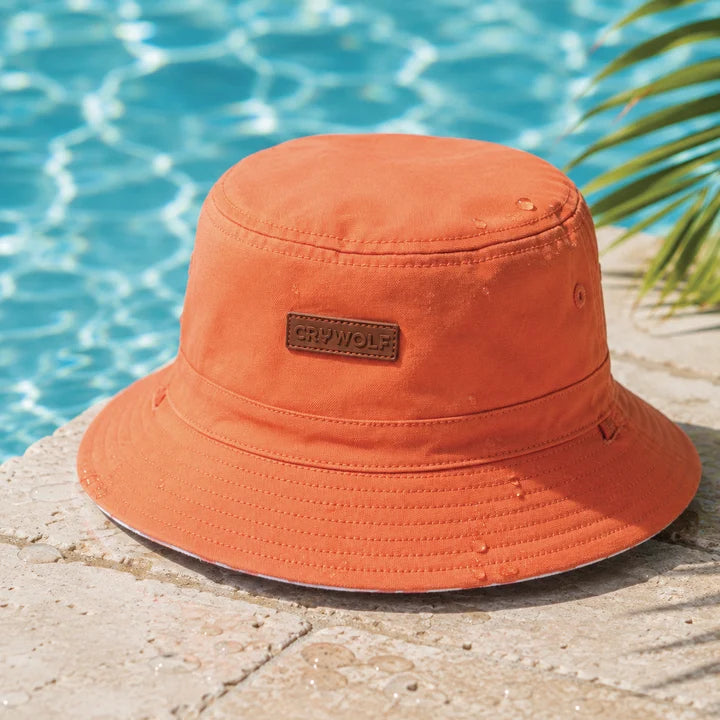 REVERSIBLE BUCKET HAT Sunset Check