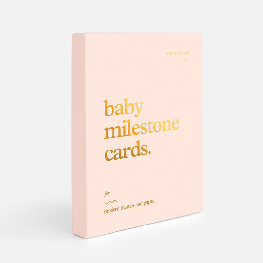 Fox & Fallow - Baby Milestone Cards - Cream