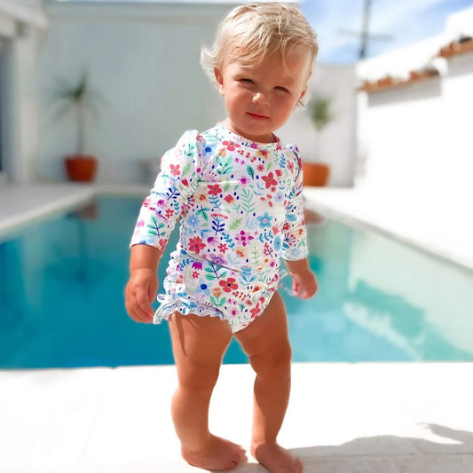 Nappy-Change Swimsuit Ditsy Daisy