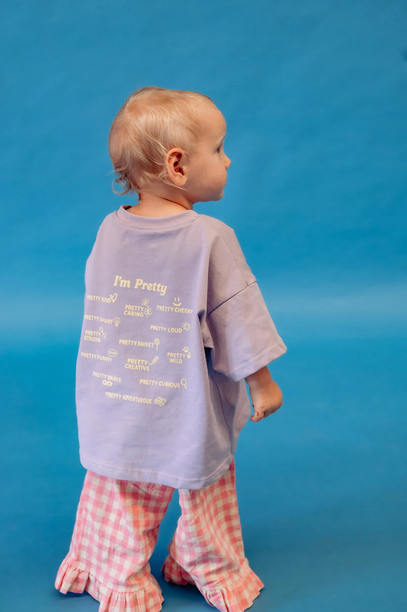 I'm Pretty Tee - Lilac & Yellow - PRE ORDER