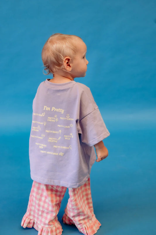 I'm Pretty Tee - Lilac & Yellow - PRE ORDER