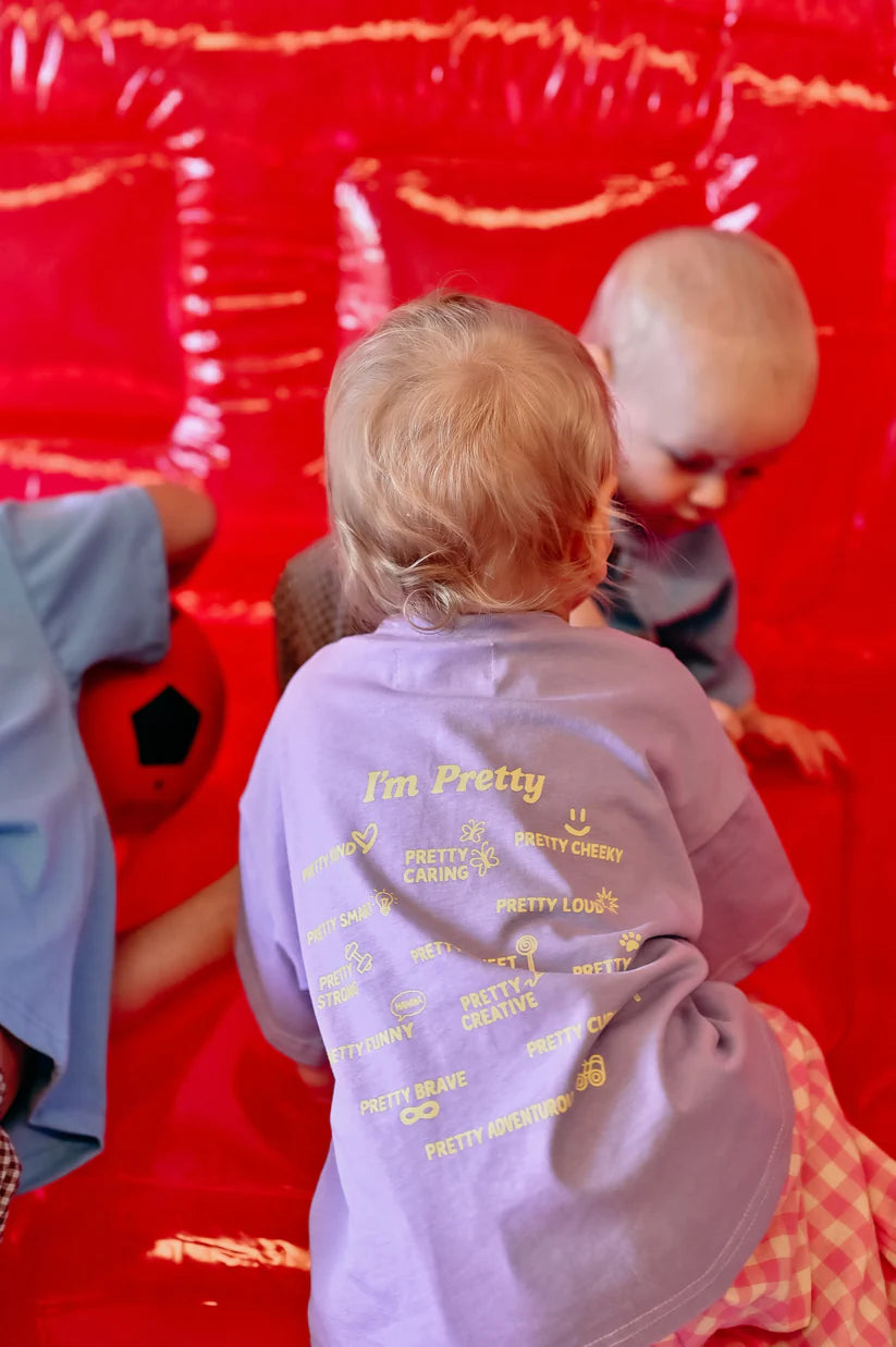 I'm Pretty Tee - Lilac & Yellow - PRE ORDER