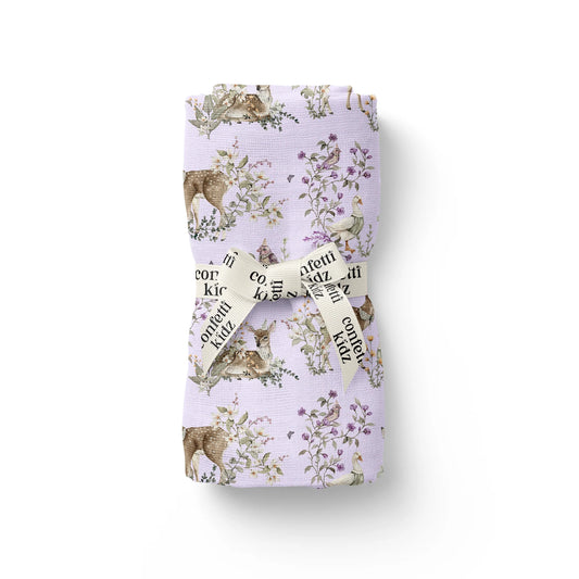 Organic Muslin Swaddle Enchanted Gardens