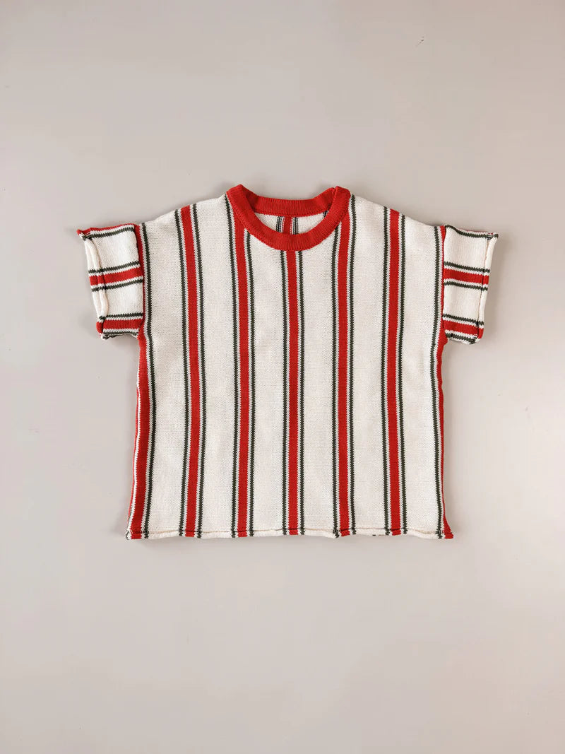 Retro Stripe Cotton Tee