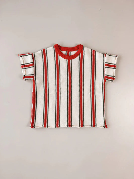 Retro Stripe Cotton Tee