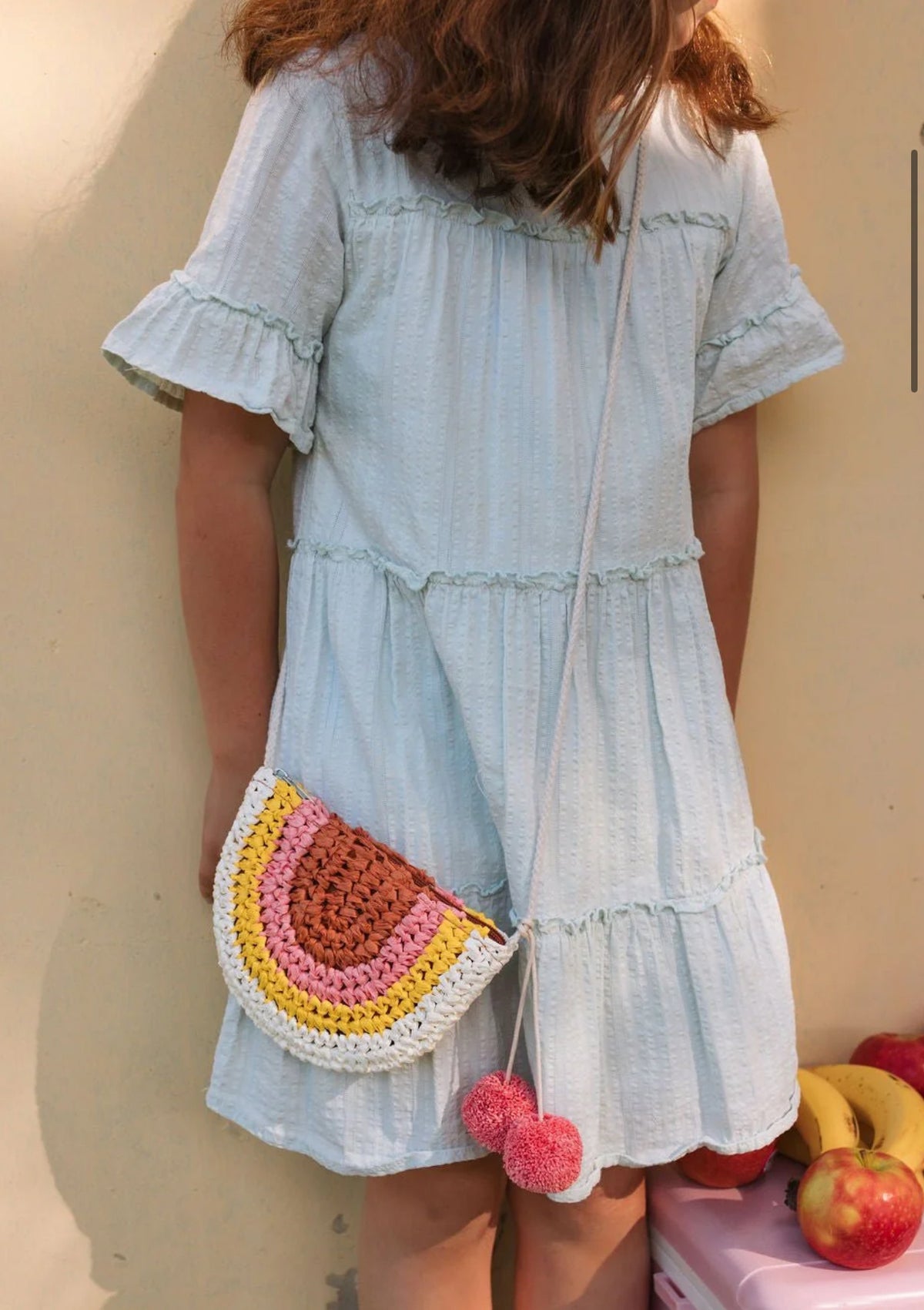 Natural Rainbow Straw Bag