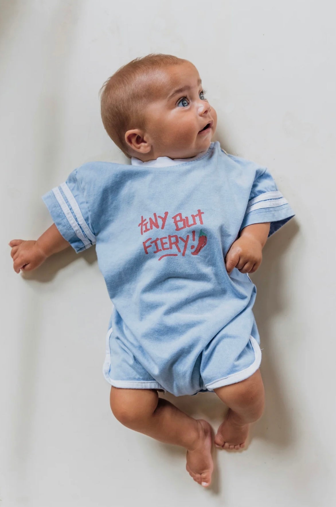 Olas Tiny But Fiery Romper Blue