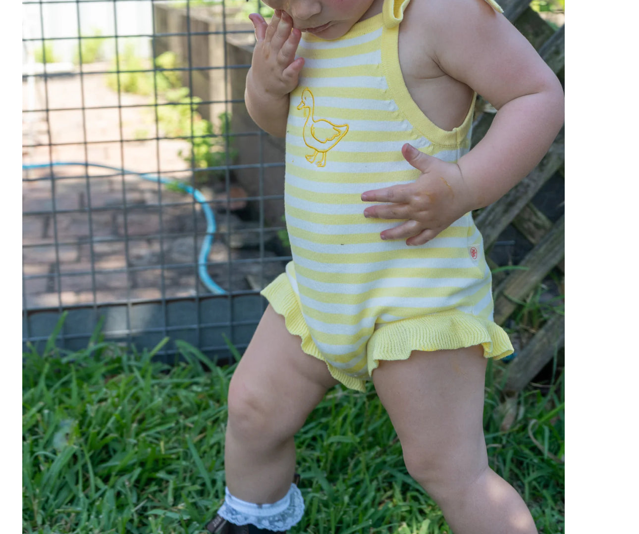 Dad Dressed Me Little Ducky Romper