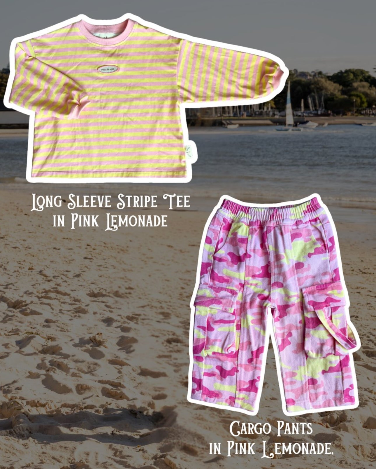 Stripe Long Sleeve Tee ✿ Pink Lemonade