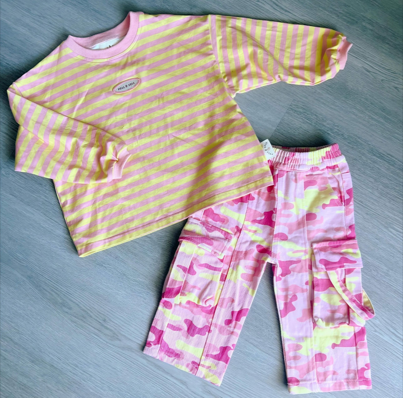 Stripe Long Sleeve Tee ✿ Pink Lemonade