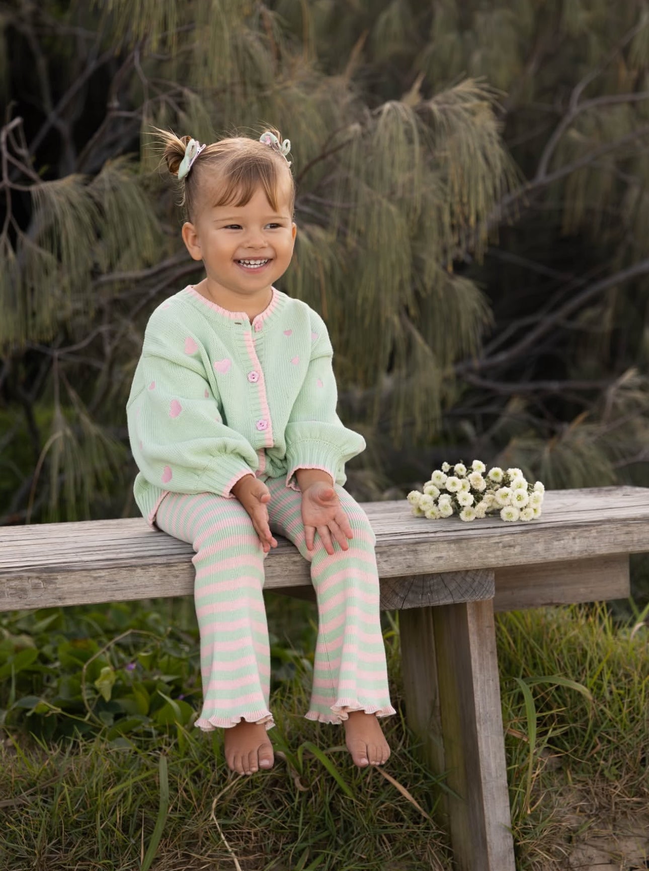 Garden Party Stripe Flares