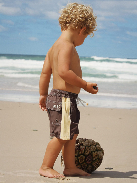 RETROGRADE MINI BOARDSHORT COFFEE