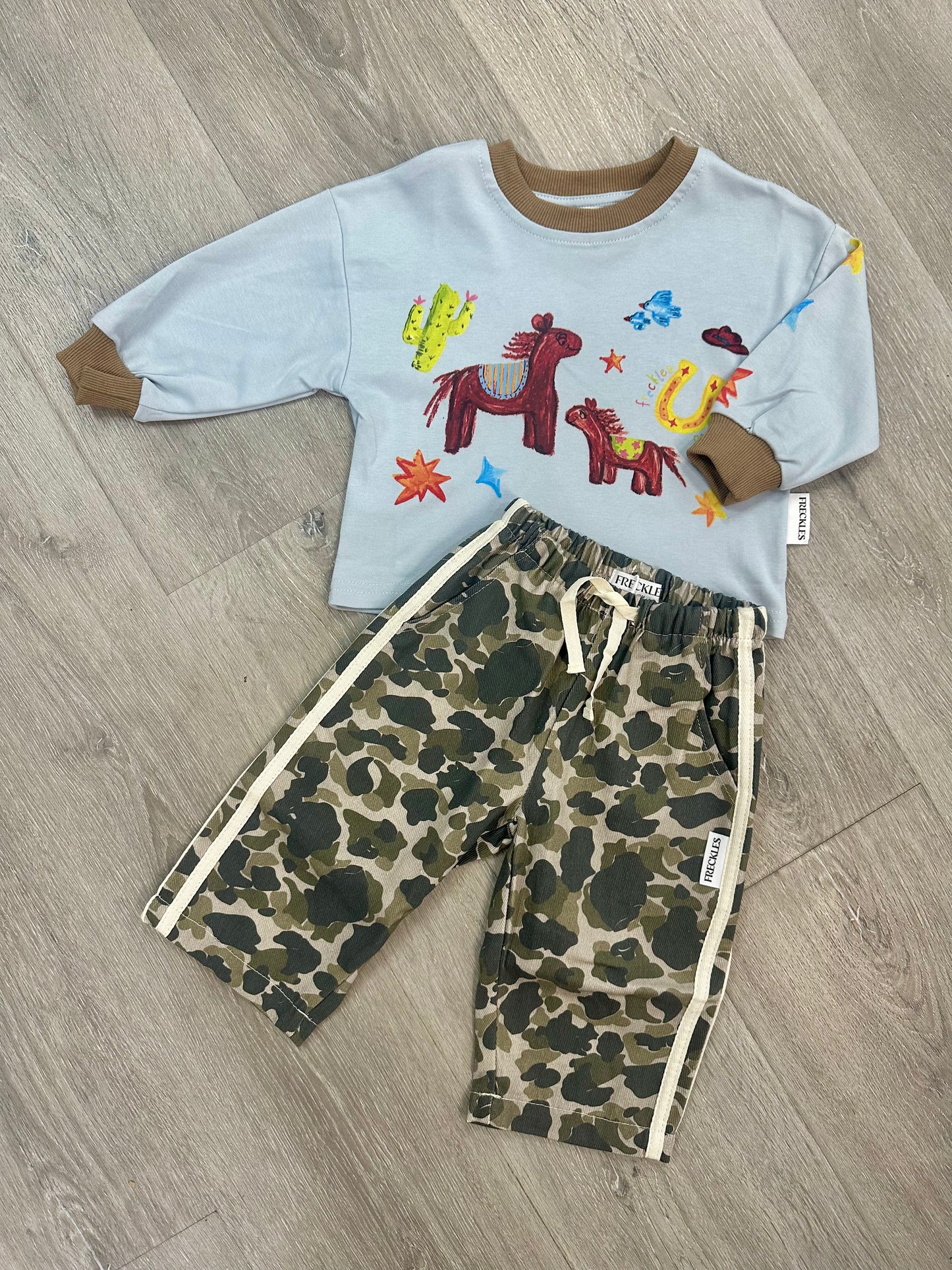 Racer Denim Track Pants | Camo