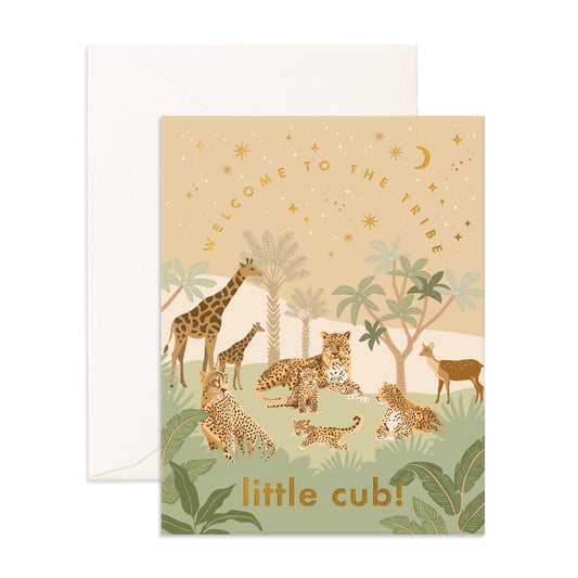 Fox & Fallow - Welcome Little Cub Greeting Card