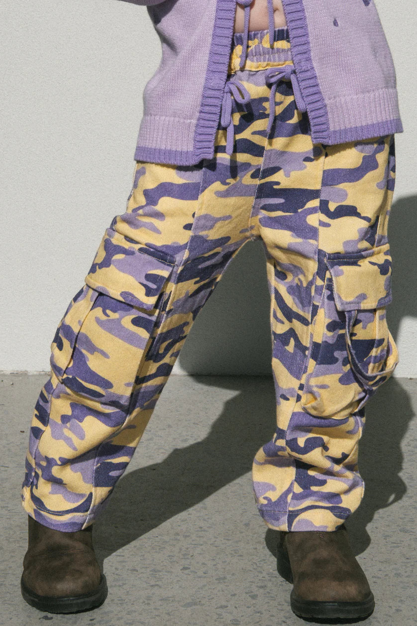 Ultraviolet Camo Cargo Pant