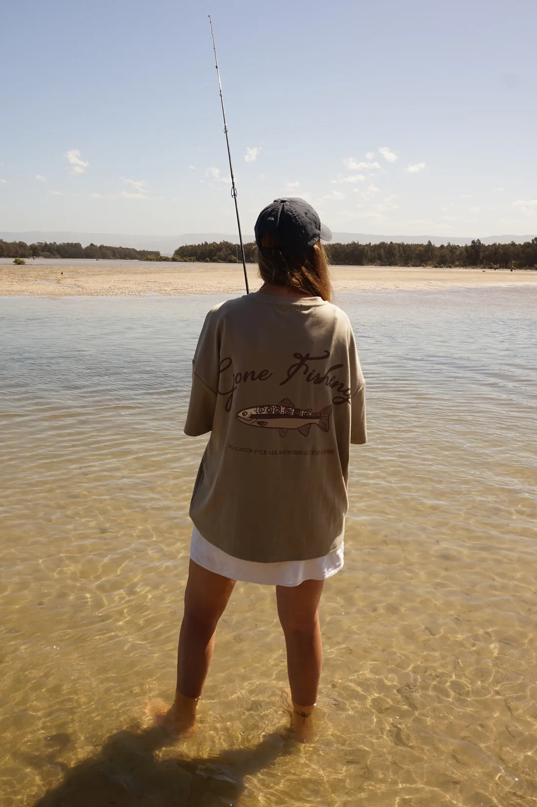 Gone Fishing Adults Tee