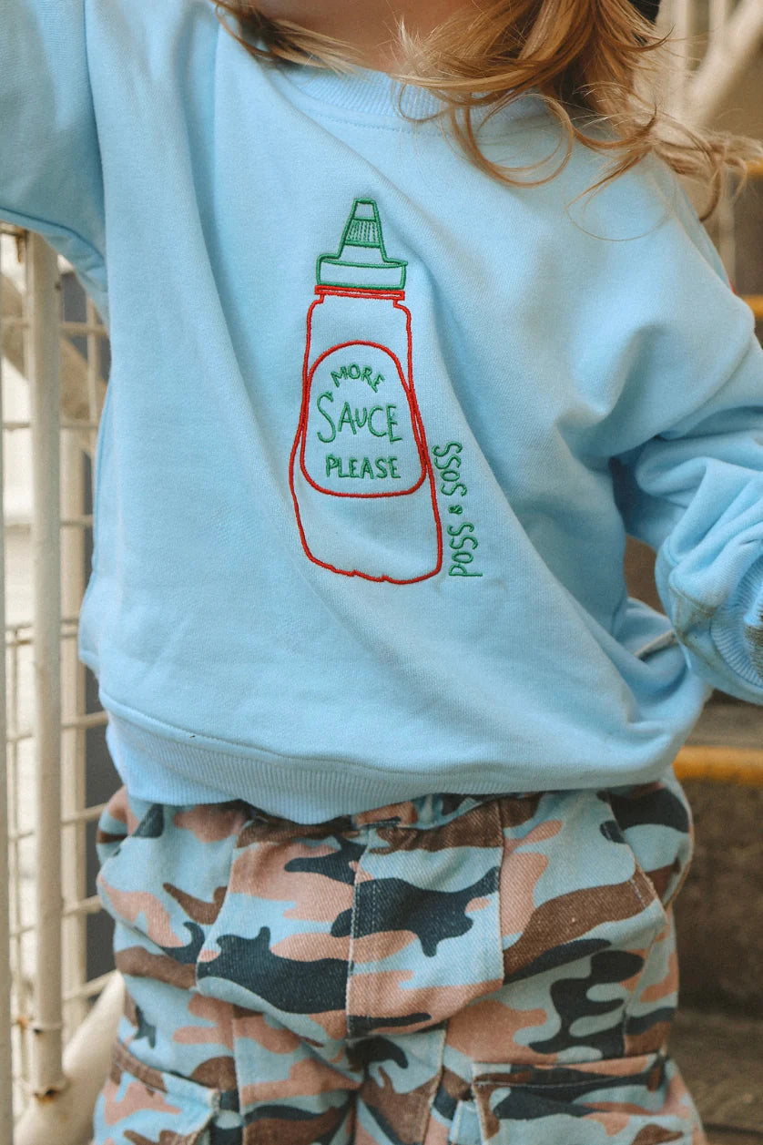 More Sauce Please Baby Blue