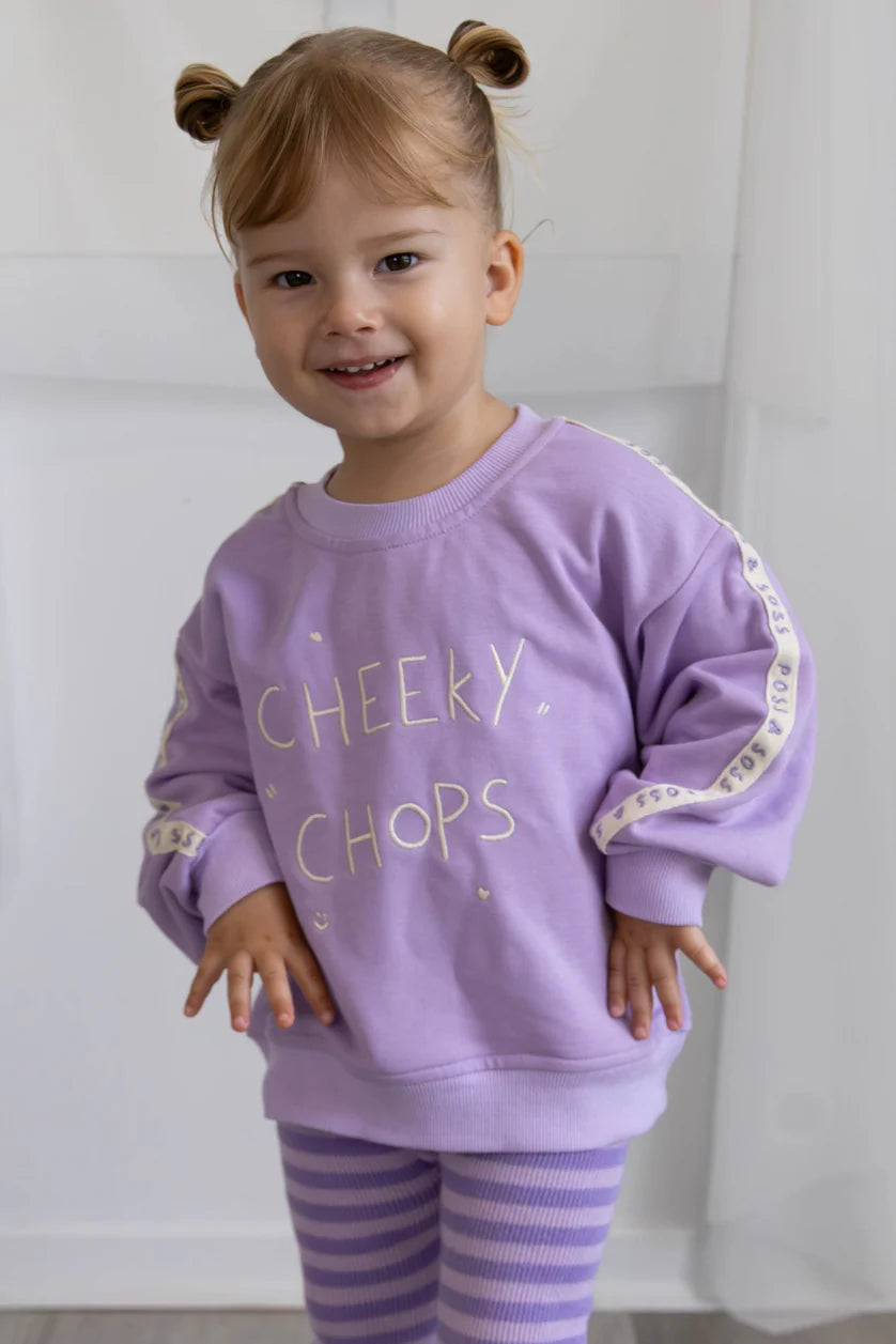 Cheeky Chops Jumper Lilac